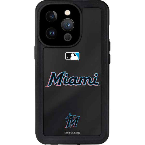 MLB Miami Marlins Jersey Alternate iPhone 15 Pro Waterproof Case